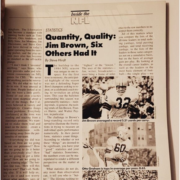 1984 NFL GameDay Magazine Broncos V Steelers AFC NFC Playoff Program Collectible - Picture 5 of 7